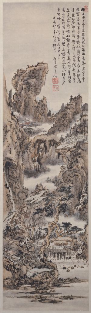 图片[1]-Kun Canyun Cave Flowing Spring Map Axis-China Archive